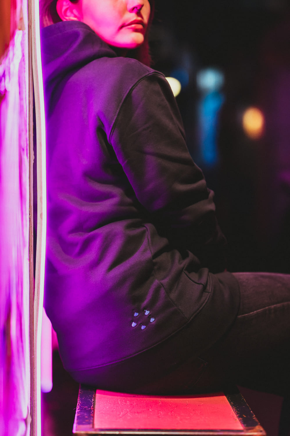Hoodie Lanterne noir