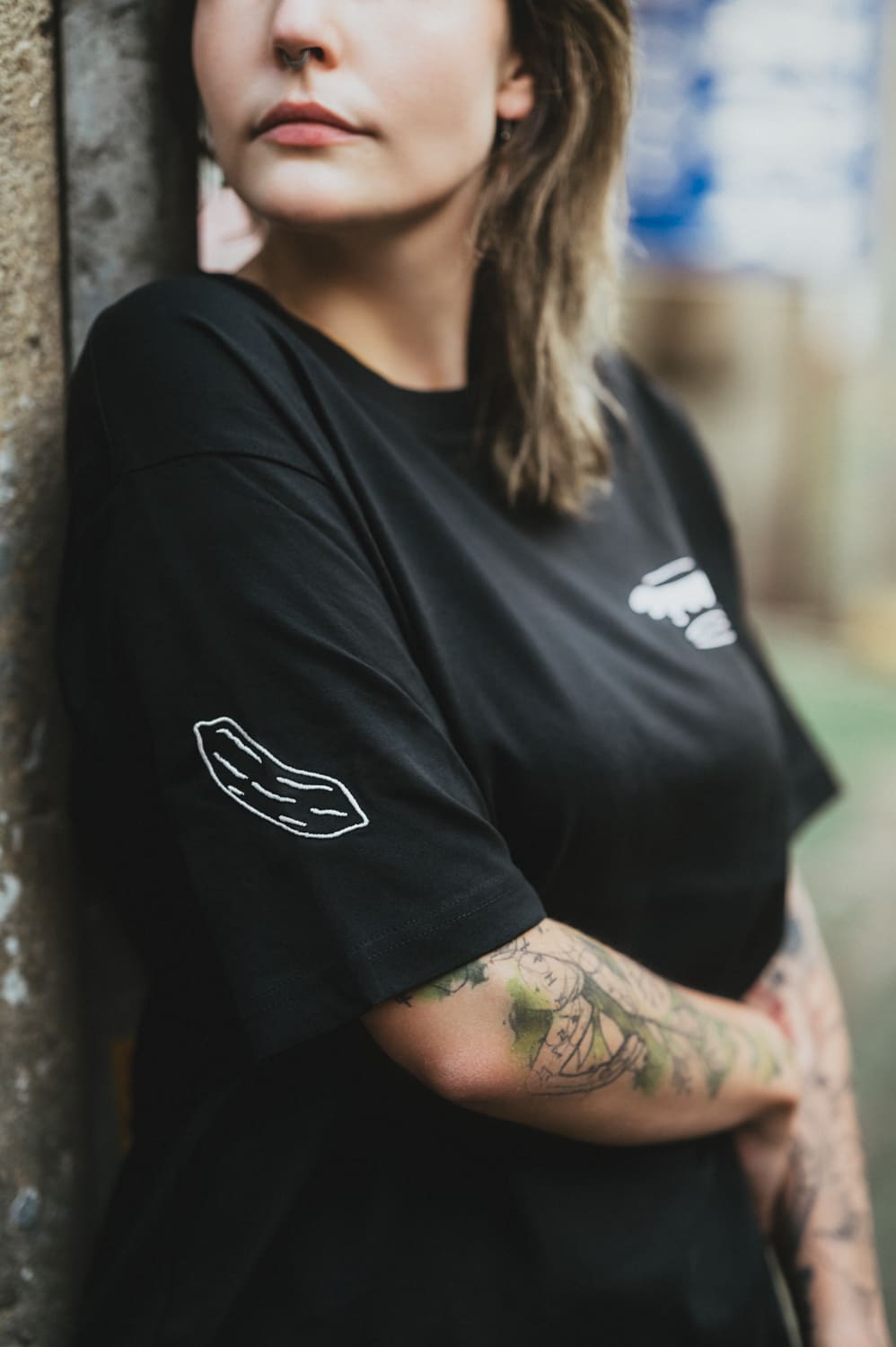 Tee Shirt noir Kappa avec broderie